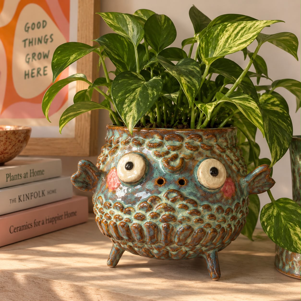 As a flower vase